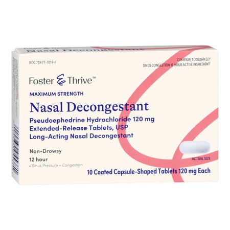 Sinus Relief Foster & Thrive™ 120 mg Strength Caplet 10 per Box