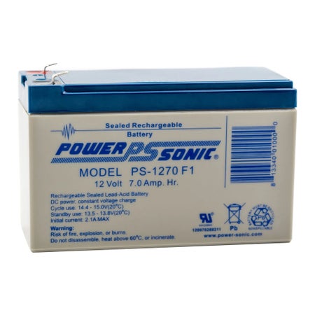 Sealed Lead Acid Battery Pack Power-Sonic® 12 Volt Reusable 1 per Pack