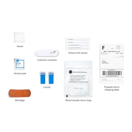 Blood Collection and Transport Kit Everlywell Collection Cassette / Blood Sample Return Bag Sterile