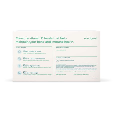 Blood Collection and Transport Kit Everlywell Collection Card Sterile