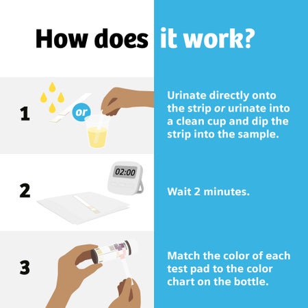 Urinalysis Test Kit Clinistix™ Urinary Tract Infection Detection 5 Tests per Kit CLIA Waived
