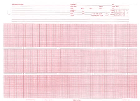 Recording Chart Paper Burdick™ Roll Red Grid