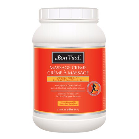 Massage Treatment Bon Vital' Muscle Therapy 1 gal. Bottle Scented Cream
