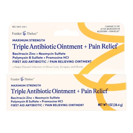 First Aid Antibiotic with Pain Relief Bacitracin / Neomycin / Polymyxin B / Pramoxine HCl Foster & Thrive™ Ointment 1 oz. Tube