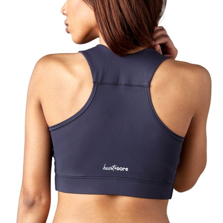 Post-Surgical Bra Larissa 44 to 48 Inch Chest 2X-Large Black Front Hook and Loop Closure Drain Tabs