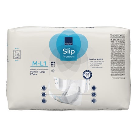 Incontinence Brief Abena Slip Flexi Fit Adult Medium / Large Unisex Disposable Moderate Absorbency