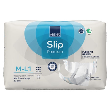 Incontinence Brief Abena Slip Flexi Fit Adult Medium / Large Unisex Disposable Moderate Absorbency