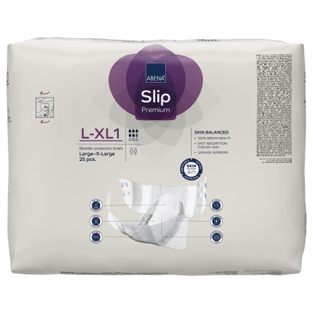 Incontinence Brief Abena Slip Flexi Fit Adult Large / X-Large Unisex Disposable Moderate Absorbency