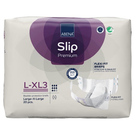 Incontinence Brief Abena Slip Flexi Fit Adult Large / X-Large Unisex Disposable Heavy Absorbency