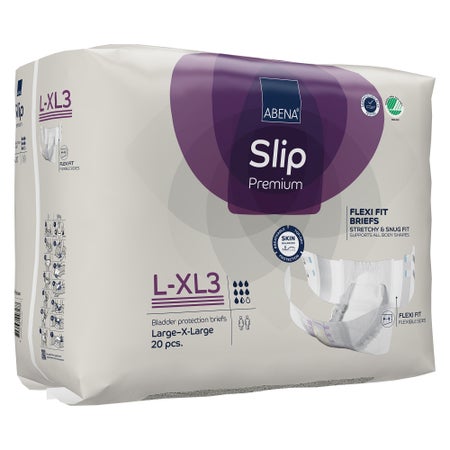 Incontinence Brief Abena Slip Flexi Fit Adult Large / X-Large Unisex Disposable Heavy Absorbency