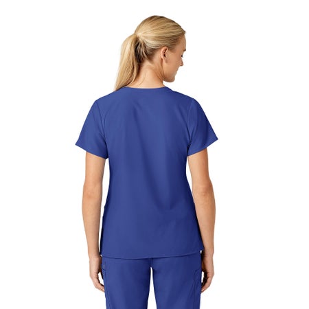 Scrub Shirt Wink™ W123 Medium Galaxy Blue 3 Pockets Short Sleeve Female