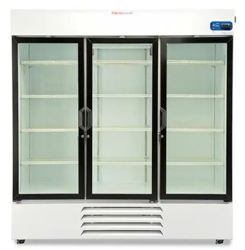 Upright Refrigerator Thermo Scientific™ TSG Series Laboratory Use 72 cu.ft. 3 Swing Glass Doors Adaptive Defrost