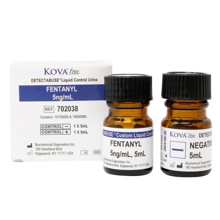 Drugs of Abuse Urinalysis Control Set DetectAbuse® Fentanyl Positive Level / Negative Level 5 mL