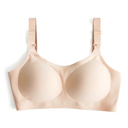 Nursing Bra Zomee 34-1/2 to 36-1/2 Inch Chest X-Large Nude Back Hook and Eye Closure Adjustable Strap