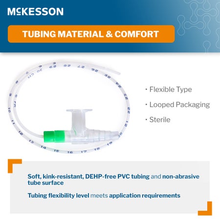 Suction Catheter McKesson Flexible Type DeLee Tip Open Style Chimney Control Vent 6 Fr. Sterile