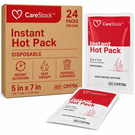 Instant Hot Pack CareStock General Purpose Small Plastic Cover Disposable