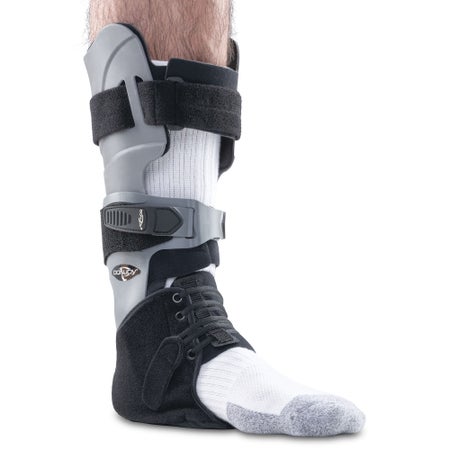 Ankle Support DonJoy® Velocity™ Medium Hook and Loop Strap Closure / Ski Buckle Closure / Single-Pull Lace Closure Right Ankle