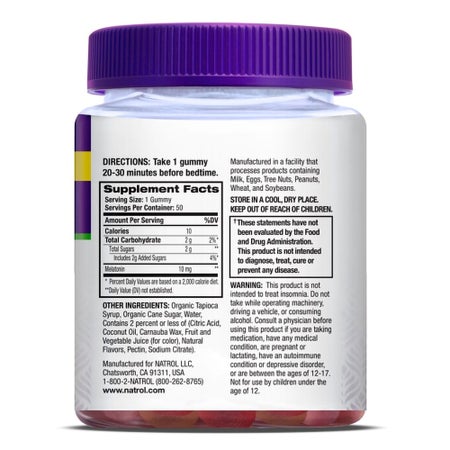 Natural Sleep Aid 50 per Bottle Gummy