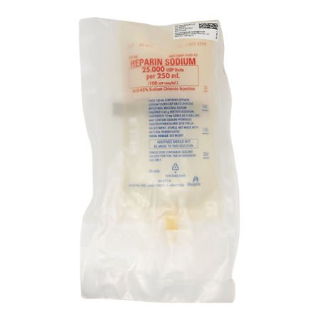 Heparin Sodium, Porcine / 0.45% Sodium Chloride, Preservative Free 100 U / mL IV Solution 250 mL