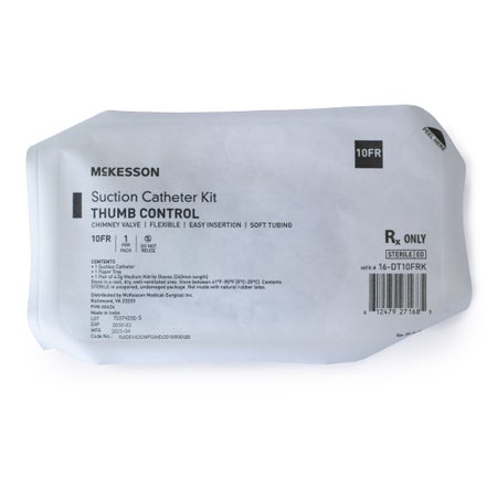 Suction Catheter Tray McKesson 10 Fr. DeLee Tip Chimney Control Vent