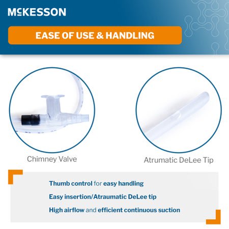 Suction Catheter Tray McKesson 10 Fr. DeLee Tip Chimney Control Vent
