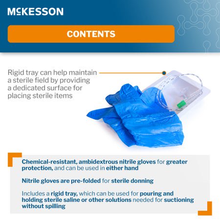 Suction Catheter Tray McKesson 6 Fr. DeLee Tip Chimney Control Vent