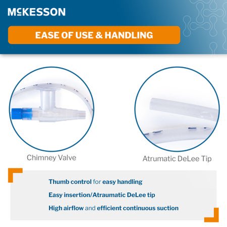 Suction Catheter Tray McKesson 8 Fr. DeLee Tip Chimney Control Vent