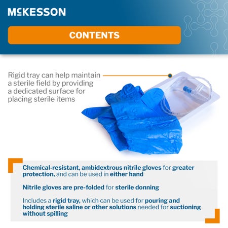 Suction Catheter Tray McKesson 8 Fr. DeLee Tip Chimney Control Vent