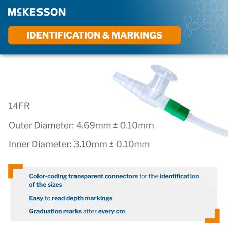 Suction Catheter Tray McKesson 14 Fr. DeLee Tip Chimney Control Vent