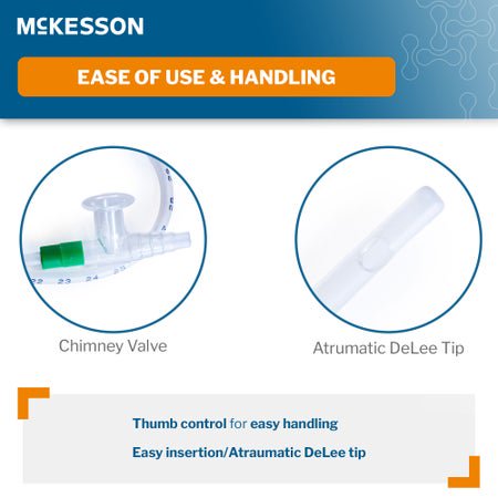 Suction Catheter Tray McKesson 14 Fr. DeLee Tip Chimney Control Vent