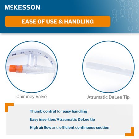 Suction Catheter Tray McKesson 16 Fr. DeLee Tip Chimney Control Vent