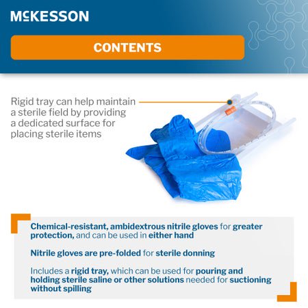 Suction Catheter Tray McKesson 16 Fr. DeLee Tip Chimney Control Vent