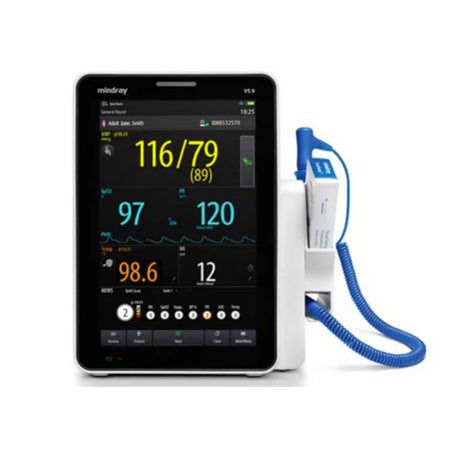 Vital Signs Monitor Mindray VS9 Monitoring / Spot check NIBP, TrueTemp AC Power