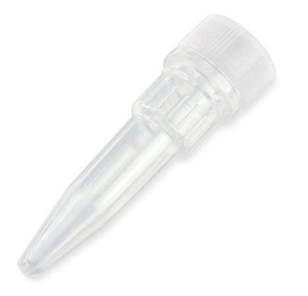 Globe® Scientific Microcentrifuge Tube Plain 1.5 mL Attached Screw Cap Polypropylene Tube