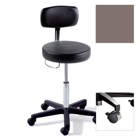 Exam Stool Ritter Contoured Backrest Air Lift Adjustment 5 Casters Latte