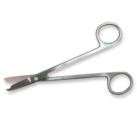 Stitch Scissors Gynex® Littauer 5-1/2 Inch Length OR / Surgical Grade Stainless Steel NonSterile Finger Ring Handle Straight Blunt Tip / Blunt Tip