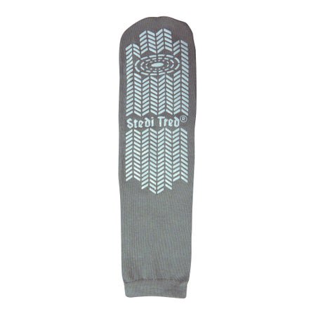 Slipper Socks Stedi Tred® Unisex Adult Small / Medium Double Tread Single Patient Use Gray
