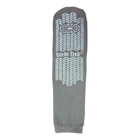 Slipper Socks Stedi Tred® Unisex Adult Large Double Tread Single Patient Use Gray