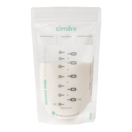 Breast Milk Storage Bag Cimilre® 7 oz. Clear