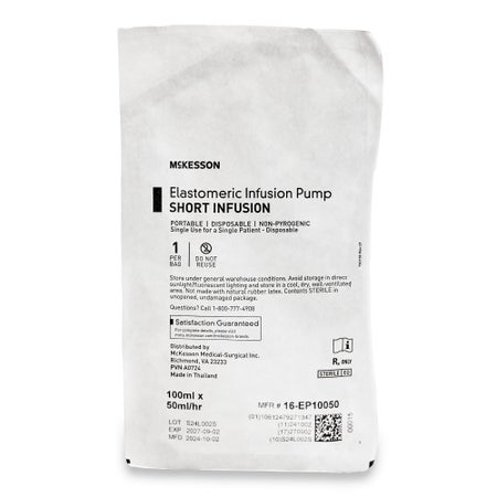 Elastomeric Pump McKesson 100 mL Volume 50 mL / Hr. Flow Rate
