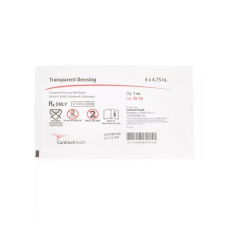 IV Dressing Cardinal Health™ Fabric 4 X 4-3/4 Inch Sterile