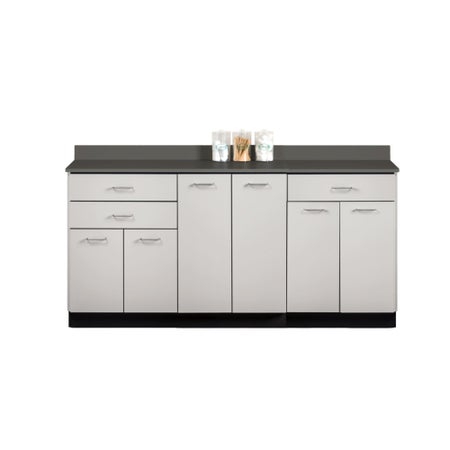 Base Cabinet Model 8072 Floor Standing Laminate 3 Drawers 3 Shelves Without Lock