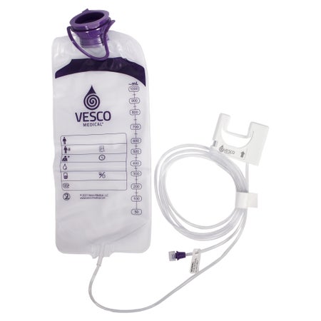 Enteral Feeding Pump Bag Set Vesco Q 1000 mL PVC NonSterile