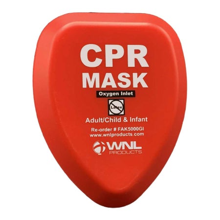 CPR Face Mask WNL 4-1/4 X 4-1/4 X 2 Inch Single Patient Use