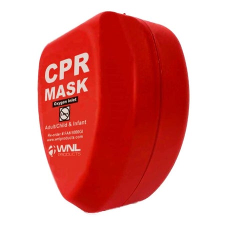 CPR Face Mask WNL 4-1/4 X 4-1/4 X 2 Inch Single Patient Use