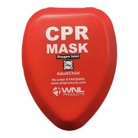 CPR Face Mask WNL 4-1/2 X 5-1/4 Z 1-3/4 Inch Single Patient Use