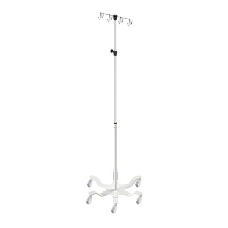IV Stand Single Rake Top 6 Legs with Casters