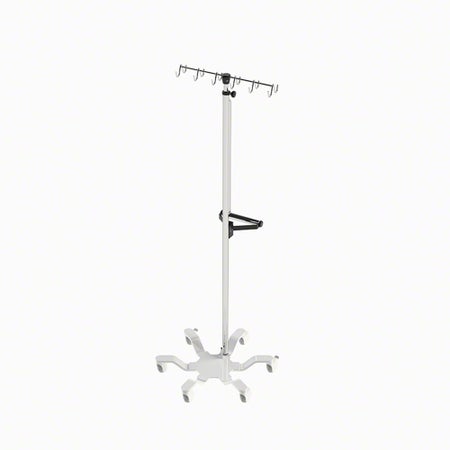IV Stand Rake Top 6 Legs with Casters