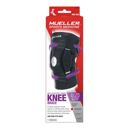 Knee Brace Self-Adjusting™ One Size Fits Most Wraparound / Hook and Loop Strap Closure Left or Right Knee