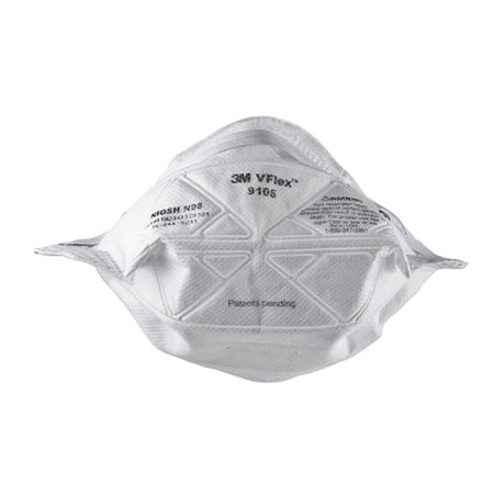 Particulate Respirator Mask 3M™ VFlex™ Industrial N95 Not Rated Elastic Strap One Size Fits Most